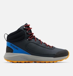 Columbia Trailstorm Peak Mid Men's Hiking Shoes Navy | KGEDHA-612