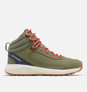 Columbia Trailstorm Peak Mid Women's Hiking Shoes Green | SCGRNE-012