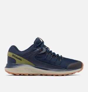 Columbia Trailstorm Waterproof Men's Hiking Shoes Navy | FSILVT-983