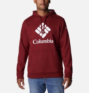 Columbia Trek Men's Hoodie Red | PXMGKN-920