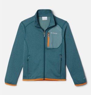 Columbia Triple Canyon Full Zip Kids' Jacket Turquoise | MPBIQZ-628