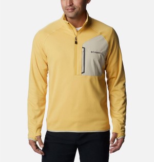 Columbia Triple Canyon Half Zip Men's Pullover Yellow | RBXIGA-107