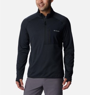 Columbia Triple Canyon Half Zip Men's Pullover Black | FJEGCV-139