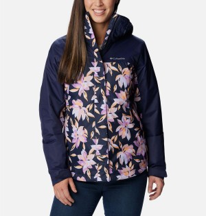 Columbia Tunnel Falls II Interchange Women's 3 In 1 Jackets Navy | JWTMOU-570