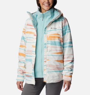 Columbia Tunnel Falls II Interchange Women's 3 In 1 Jackets White | WECKGJ-401