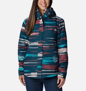 Columbia Tunnel Falls II Interchange Women's 3 In 1 Jackets Turquoise | YAKSPT-754
