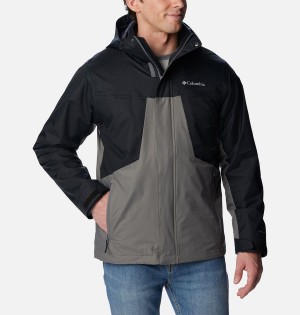 Columbia Tunnel Falls Interchange Men's 3 In 1 Jackets Grey | DAHXLO-480