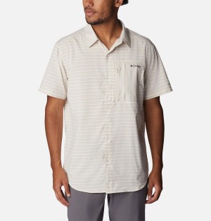 Columbia Twisted Creek III Short Sleeve Men's Shirt Khaki | NWHMZX-574