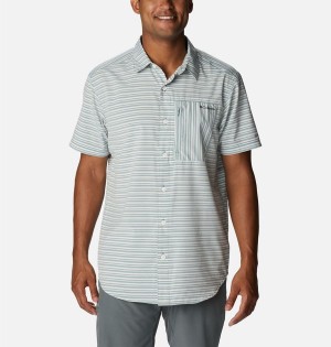 Columbia Twisted Creek III Short Sleeve Men's Shirt Grey | CGSWJY-091