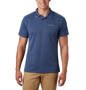 Columbia Utilizer Men's Polo Shirt Blue | DMOPVT-813