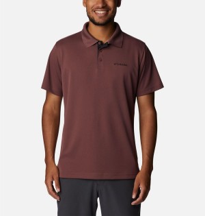 Columbia Utilizer Men's Polo Shirt Brown | UDIMYK-729