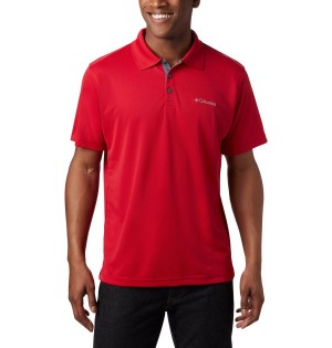 Columbia Utilizer Men's Polo Shirt Red | OTNWZM-435