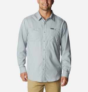 Columbia Utilizer Woven Long Sleeve Men's Shirt Grey | IRNGCB-502