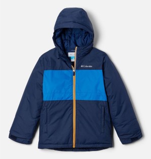 Columbia Valley Runner Kids' Jacket Navy | SOAVKE-987