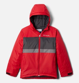 Columbia Valley Runner Kids' Jacket Red | WSYQNB-573