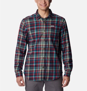 Columbia Vapor Ridge III Long Sleeve Men's Shirt Multicolor | WJIURL-528