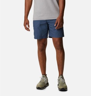 Columbia Washed Out Cargo Men's Shorts Blue | NCMRJD-075