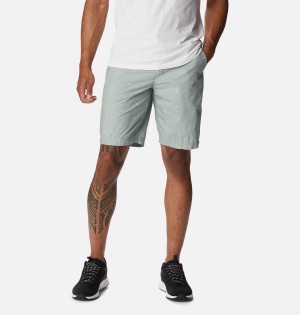Columbia Washed Out Printed Men's Shorts Grey | SZQAHF-618