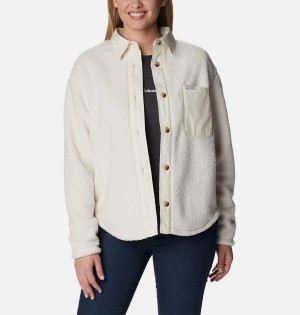 Columbia West Bend Jacket Women's Shirt White | UEKZMJ-791