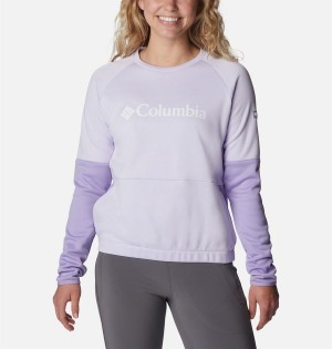 Columbia Windgates Crew Sweatshirt Women's Pullover Purple | SRQHTI-582