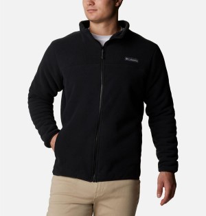 Columbia Winter Pass Full Zip Sherpa Men's Fleece Jacket Black | YWFAHX-852