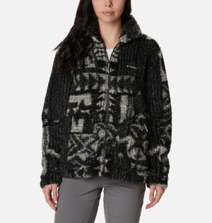 Columbia Winter Pass Sherpa Full Zip Women's Fleece Jacket Black | FLSUQX-264