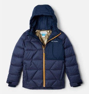 Columbia Winter Powder II Quilted Kids' Jacket Navy | WKSPYC-083