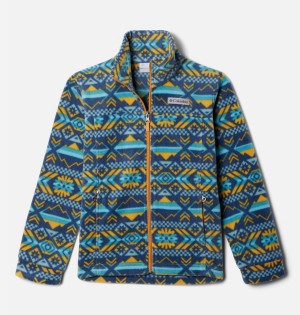 Columbia Zing III Printed Fleece Kids' Jacket Blue | EGKASX-954