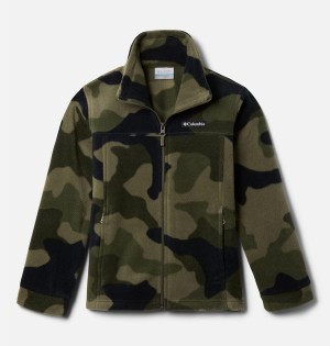 Columbia Zing III Printed Fleece Kids' Jacket Green | TLYVDW-174