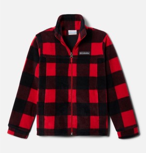 Columbia Zing III Printed Fleece Kids' Jacket Red | UDMSYN-516