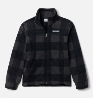 Columbia Zing III Printed Fleece Kids' Jacket Black | YNPZWA-250