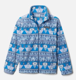 Columbia Zing III Printed Fleece Kids' Jacket Blue | HXFJBA-407