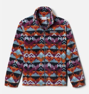 Columbia Zing III Printed Fleece Kids' Jacket Red | CRDTBW-904