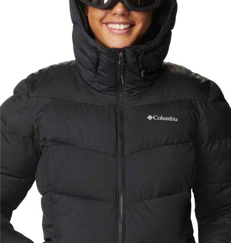 Columbia Abbott Peak Insulated Women's Ski Jacket Black | MAKEUP-870