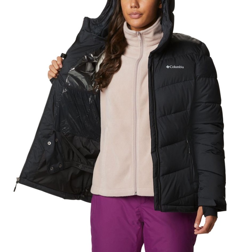 Columbia Abbott Peak Insulated Women's Ski Jacket Black | MAKEUP-870