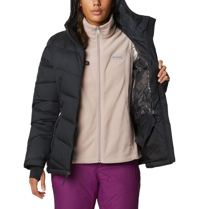 Columbia Abbott Peak Insulated Women's Ski Jacket Black | MAKEUP-870