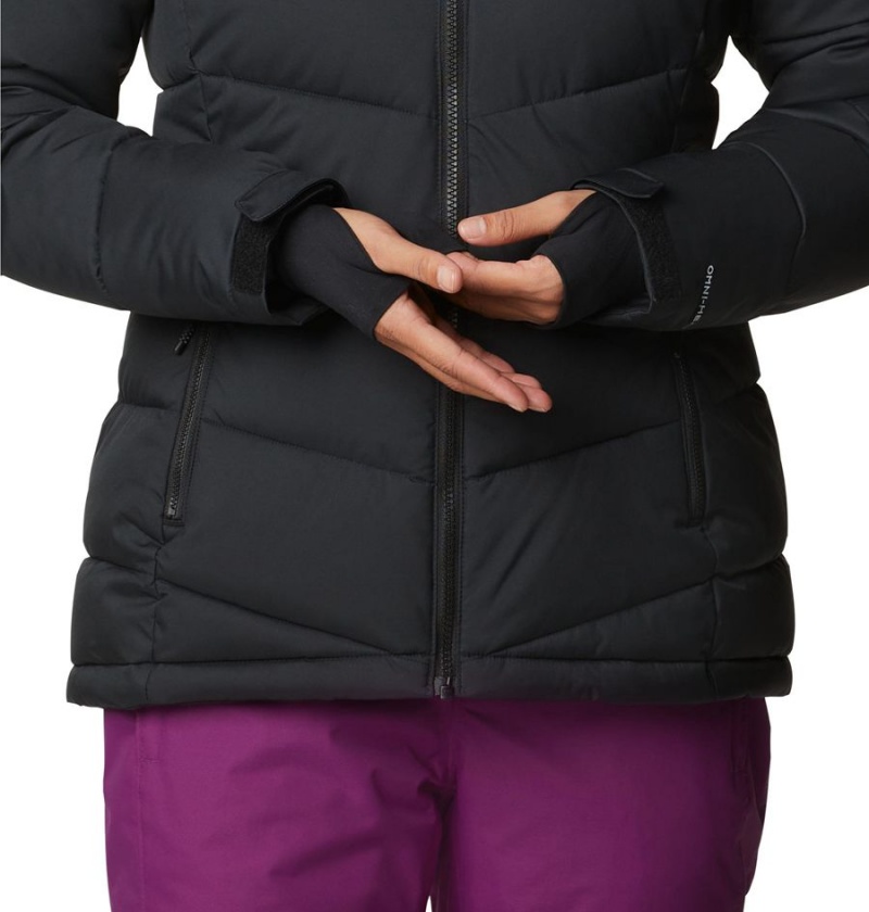 Columbia Abbott Peak Insulated Women's Ski Jacket Black | MAKEUP-870