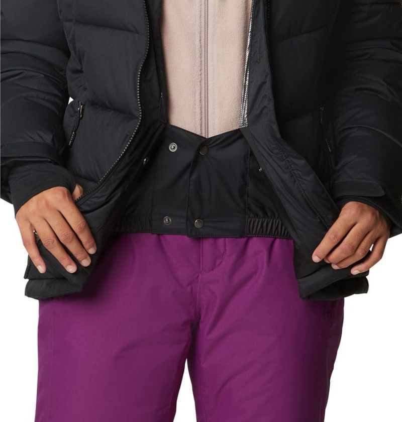 Columbia Abbott Peak Insulated Women's Ski Jacket Black | MAKEUP-870