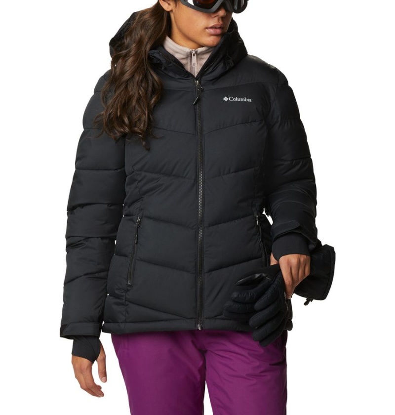 Columbia Abbott Peak Insulated Women\'s Ski Jacket Black | MAKEUP-870