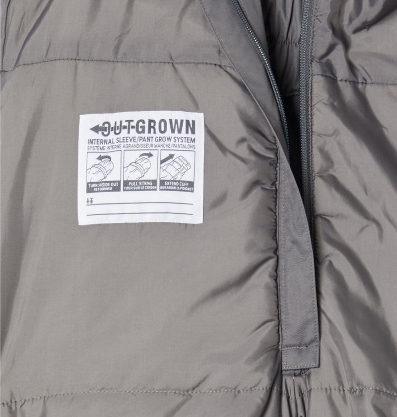 Columbia Adventure Ride Insulated Ski Bib Kids' Pants Grey | OIDVFU-617