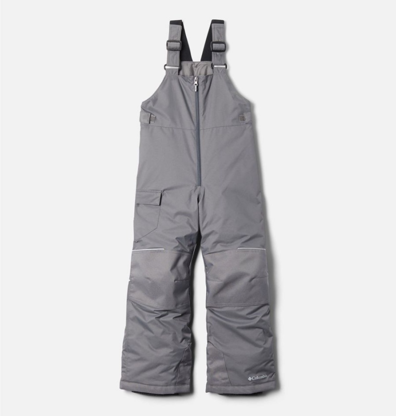 Columbia Adventure Ride Insulated Ski Bib Kids\' Pants Grey | OIDVFU-617
