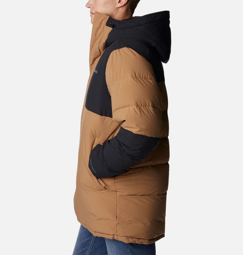 Columbia Aldercrest Down Men's Coats Brown | MVYBZU-720
