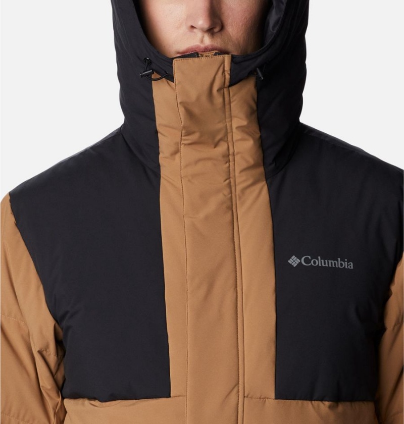 Columbia Aldercrest Down Men's Coats Brown | MVYBZU-720
