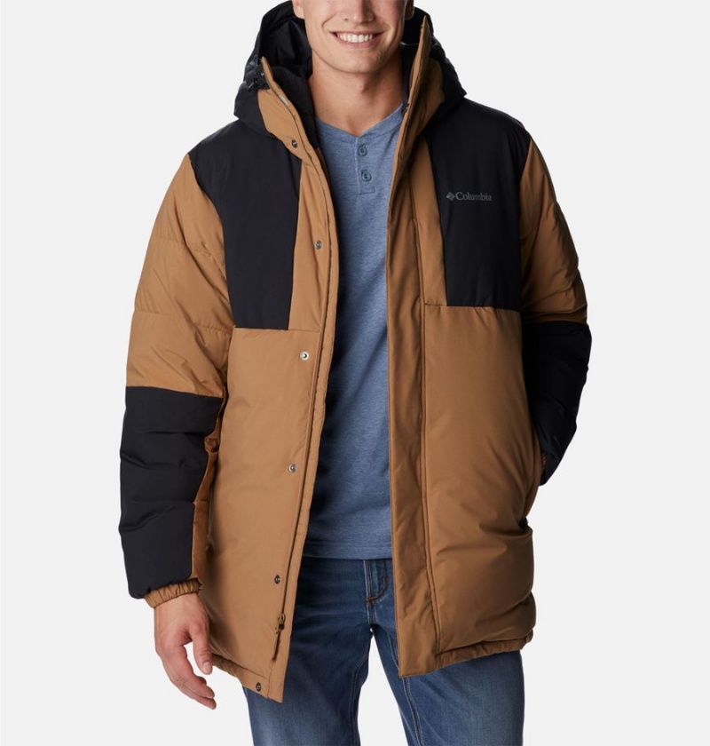 Columbia Aldercrest Down Men's Coats Brown | MVYBZU-720