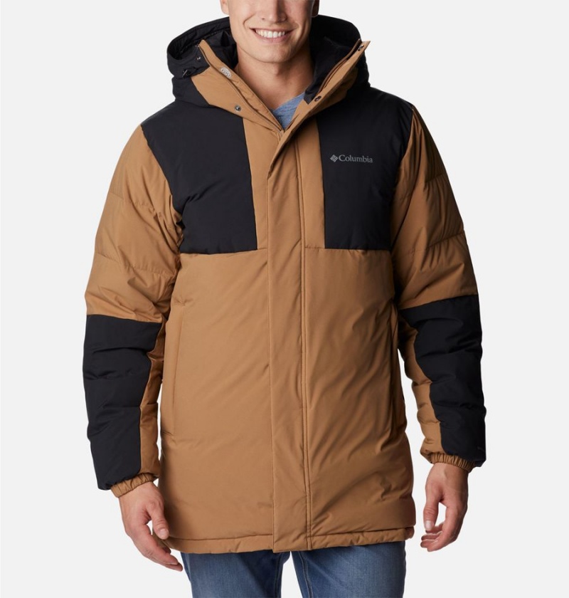 Columbia Aldercrest Down Men\'s Coats Brown | MVYBZU-720