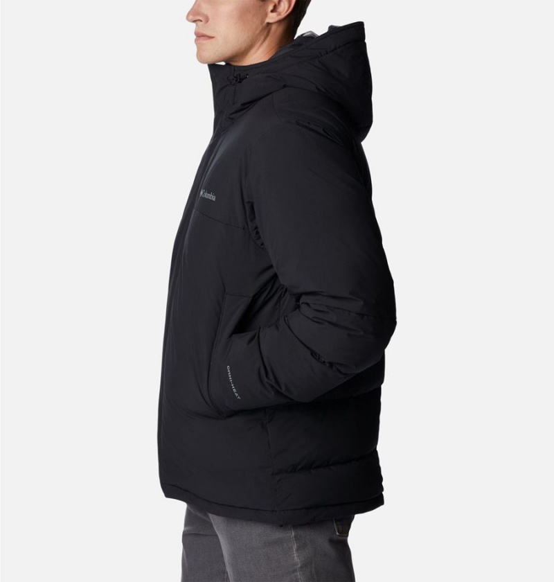 Columbia Aldercrest Hooded Insulated Men's Puffer Jacket Black | RHOLJV-634