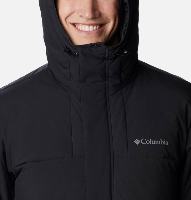 Columbia Aldercrest Hooded Insulated Men's Puffer Jacket Black | RHOLJV-634