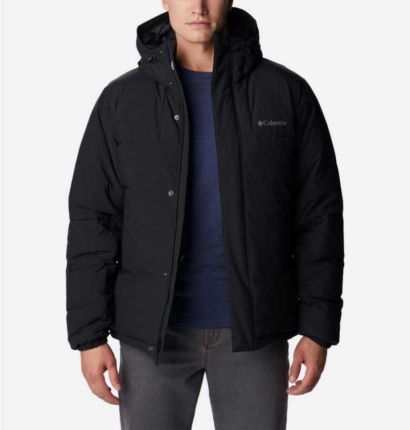 Columbia Aldercrest Hooded Insulated Men's Puffer Jacket Black | RHOLJV-634