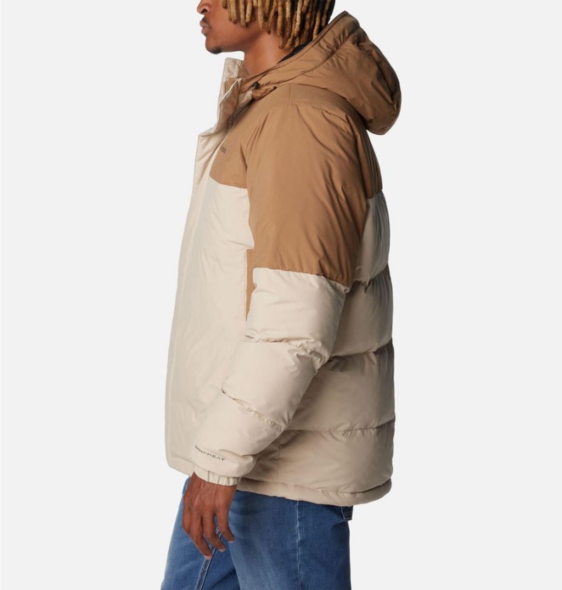 Columbia Aldercrest Hooded Insulated Men's Puffer Jacket Khaki | JTIEWC-124