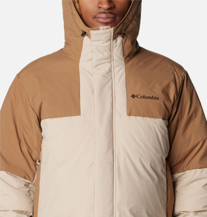 Columbia Aldercrest Hooded Insulated Men's Puffer Jacket Khaki | JTIEWC-124